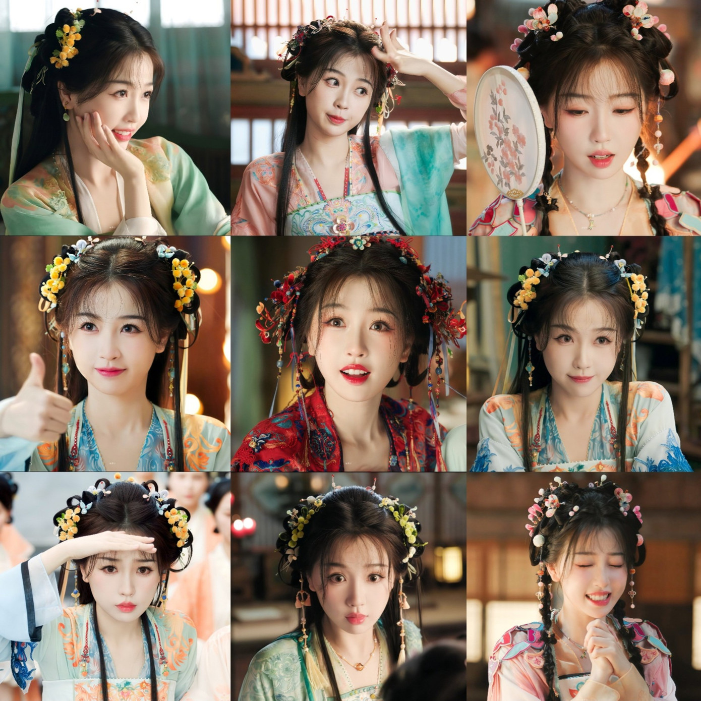 Tạo hình của Ngu Thư Hân trong Vĩnh Dạ Tinh Hà đều rất cầu kỳ từ phục trang tới phụ kiện. Tạo hình của Ngu Thư Hân trong Vĩnh Dạ Tinh Hà đều rất cầu kỳ từ phục trang tới phụ kiện.