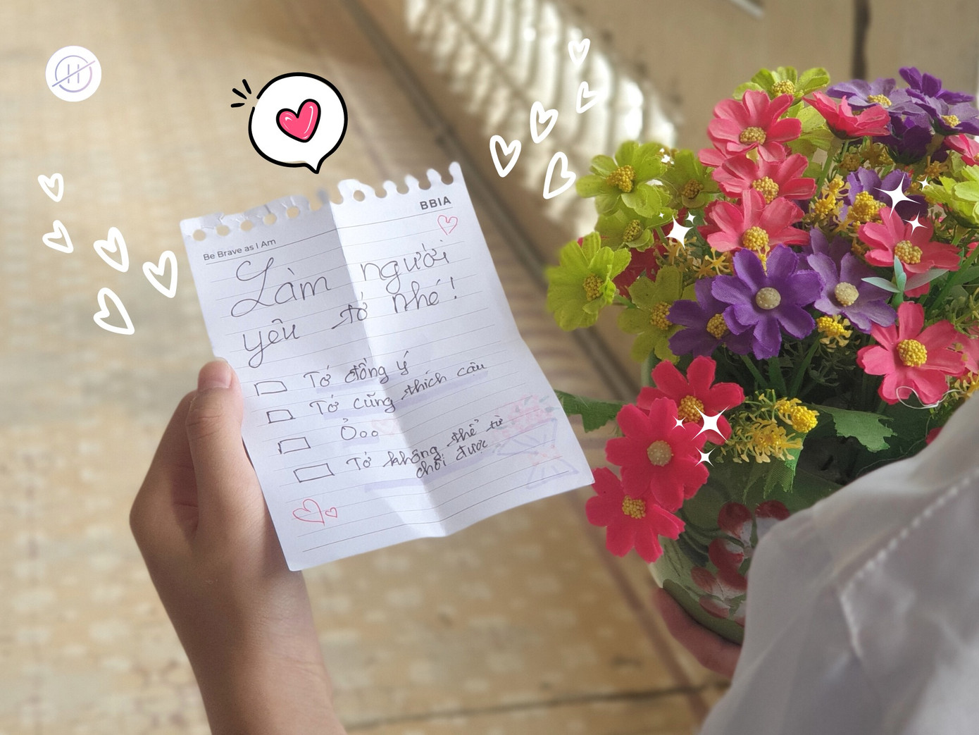 Cận cảnh lá thư tình chàng trai đã dày công suy nghĩ khiến "crush" không thể nói "không". Cận cảnh lá thư tình chàng trai đã dày công suy nghĩ khiến "crush" không thể nói "không".