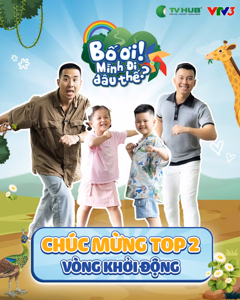Dàn cast chính thức của Bố ơi mình đi đâu thế? mùa 5 gọi tên: Bố Duy Hưng - bé Bean, bố Neko Lê - bé Audi &amp; Cati, bố Trung Ruồi - bé Dứa, bố Hoàng Trung - bé MinHee, bố Thái Hòa - bé Minh Khôi.