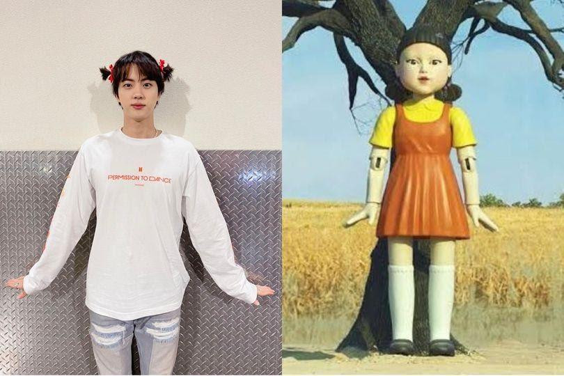 Màn cosplay của Jin khiến fan không nhịn được cười. Màn cosplay của Jin khiến fan không nhịn được cười.