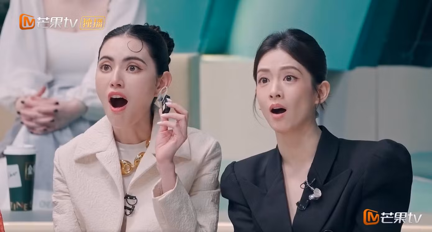 "Chị đẹp" Mai Davika và Trần Hạo Vũ tròn xoe mắt, kinh ngạc và thích thú với màn xuất hiện của Suni Hạ Linh.