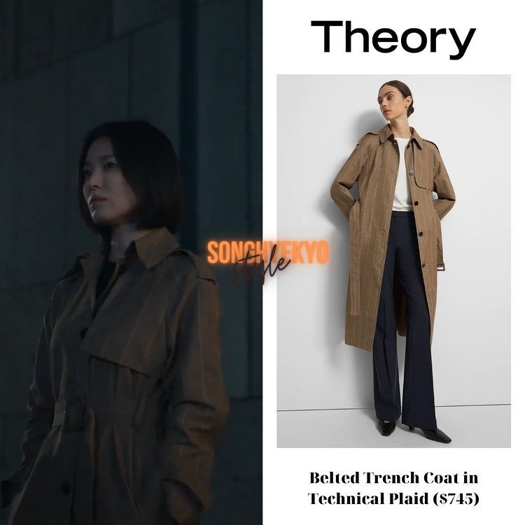 Chiếc áo khoác của Theory được Song Hye Kyo mặc trong một tập phim có giá khoảng 17,5 triệu đồng. - Ảnh: songhyekyostyle