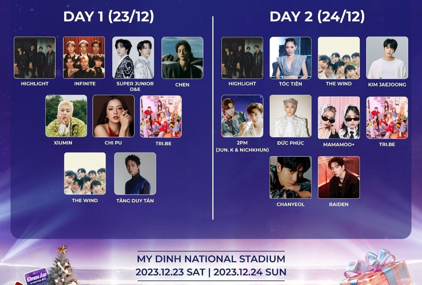 Quá nửa nghệ sĩ thông báo hủy bỏ lịch trình biểu diễn tại K-POP FESTIVAL OPEN AIR #2. Quá nửa nghệ sĩ thông báo hủy bỏ lịch trình biểu diễn tại K-POP FESTIVAL OPEN AIR #2.