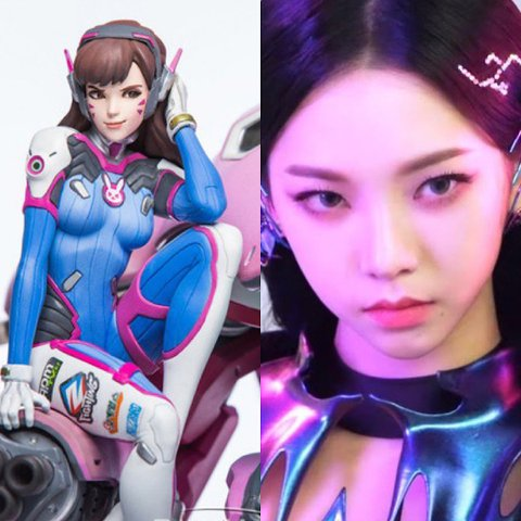 Karina (aespa) sẽ cosplay hoàn hảo D.Va của Overwatch.