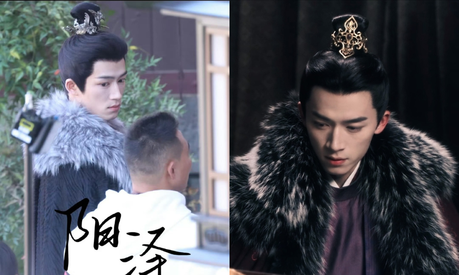 Lưu Tử Hành (phải) là phản diện gây nên sóng gió trong Châu Sinh Như Cố bao nhiêu, thì Tiêu Hoài Cẩn (trái) ở Đường Cung Kỳ Án lại là chính nhân quân tử, ngay thẳng bấy nhiêu.