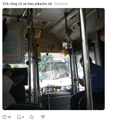 Những bình luận chia sẻ hình ảnh từng đi chuyến buýt được trang trí "dưỡng thê" không kém, như được nạp thêm "năng lượng đáng yêu" khi vô tình bắt được những chiếc xe buýt này. Những bình luận chia sẻ hình ảnh từng đi chuyến buýt được trang trí "dưỡng thê" không kém, như được nạp thêm "năng lượng đáng yêu" khi vô tình bắt được những chiếc xe buýt này.