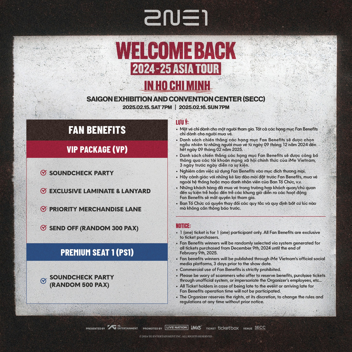 Quyền lợi và lưu ý cho fan khi tới concert. Quyền lợi và lưu ý cho fan khi tới concert.