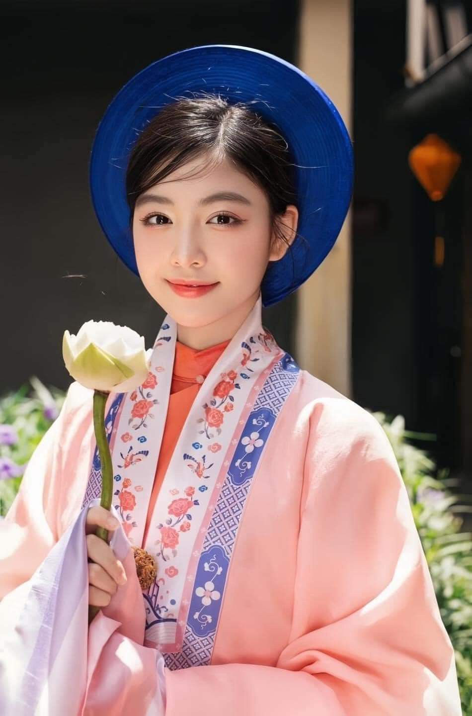 Bộ ảnh gây sốt của Lọ Lem với vẻ đẹp dịu dàng trong bộ áo Nhật Bình. Ảnh: FBNV