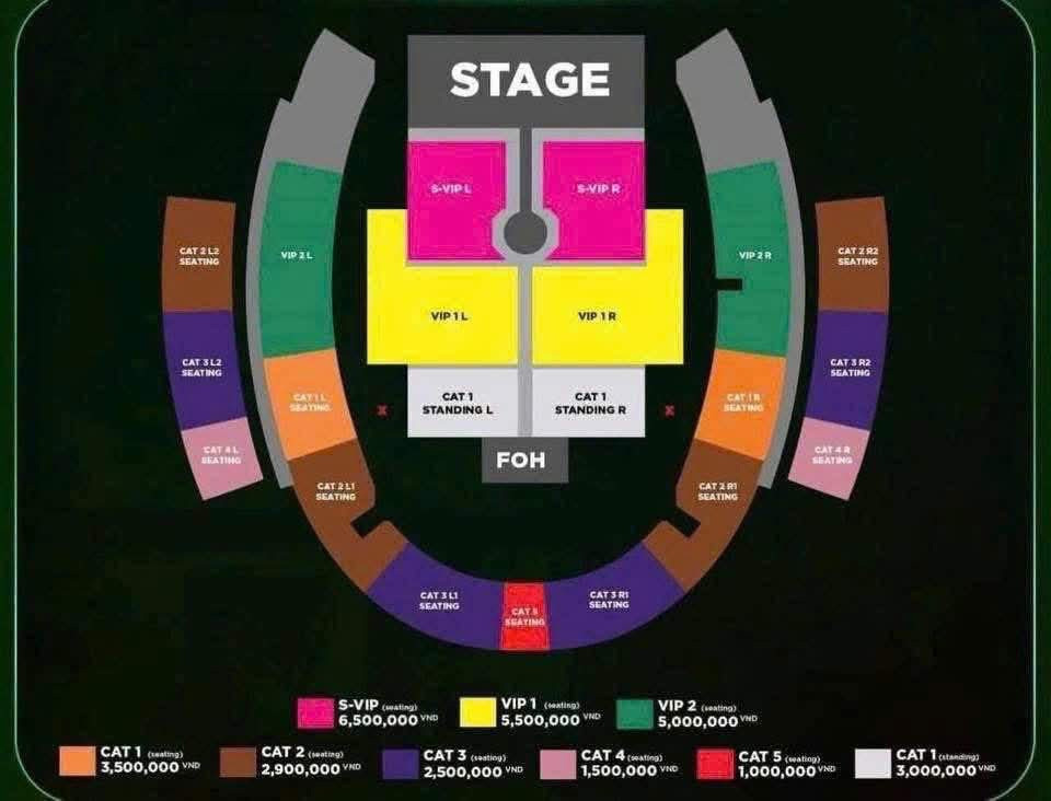 Sơ đồ của K-Star Spark in Vietnam 2025 đang được lan truyền. Lưu ý: Đây chưa phải thông tin chính thức. Sơ đồ của K-Star Spark in Vietnam 2025 đang được lan truyền. Lưu ý: Đây chưa phải thông tin chính thức.