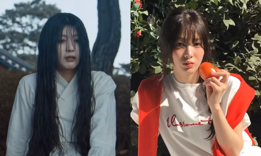 Thủy quỷ Ok Im (bên trái) tươi sáng hơn khi buông bỏ oán hận, nhưng visual vẫn bị "phong ấn" nếu so sánh với loạt ảnh đời thường của Song Sui.