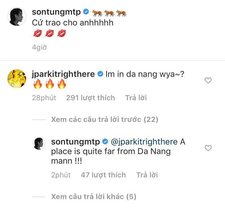 Màn tương tác giữa Jay Park và Sơn Tùng từng làm rộ lên tin đồn hợp tác.