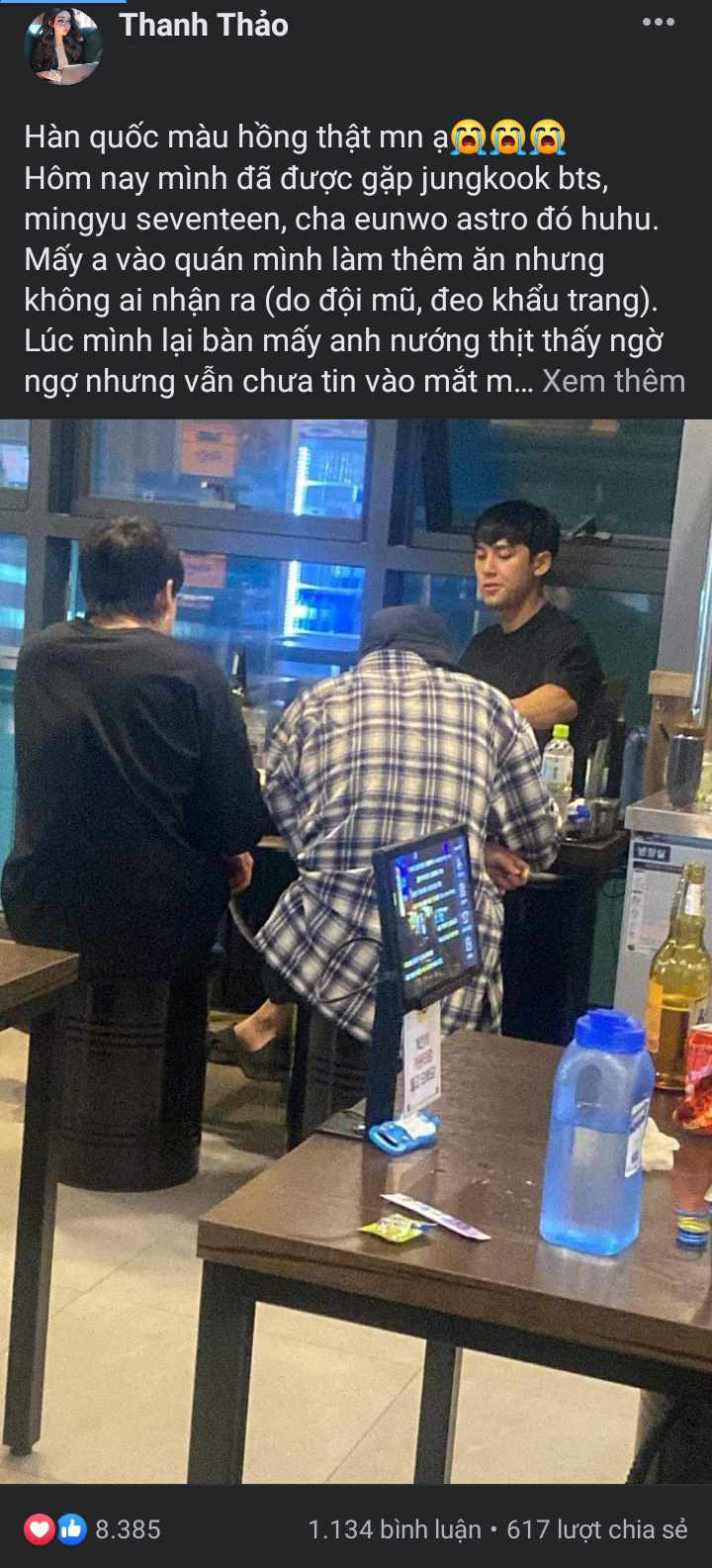 Bài đăng nhận về lượt tương tác khủng từ fan K-Pop sau khi chia sẻ.