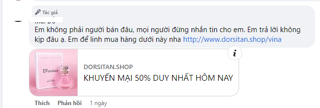 Đối tượng sẽ nói mình không phải người bán, yêu cầu người mua vào website để mua hàng.