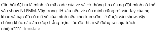 Cư dân mạng lo ngại vé của mình sẽ bị "cướp" bởi tài khoản xấu do lỗi từ Ticketbox dù hệ thống đã khắc phục sự cố. Cư dân mạng lo ngại vé của mình sẽ bị "cướp" bởi tài khoản xấu do lỗi từ Ticketbox dù hệ thống đã khắc phục sự cố.