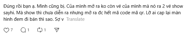 Cư dân mạng lo ngại vé của mình sẽ bị "cướp" bởi tài khoản xấu do lỗi từ Ticketbox dù hệ thống đã khắc phục sự cố. Cư dân mạng lo ngại vé của mình sẽ bị "cướp" bởi tài khoản xấu do lỗi từ Ticketbox dù hệ thống đã khắc phục sự cố.