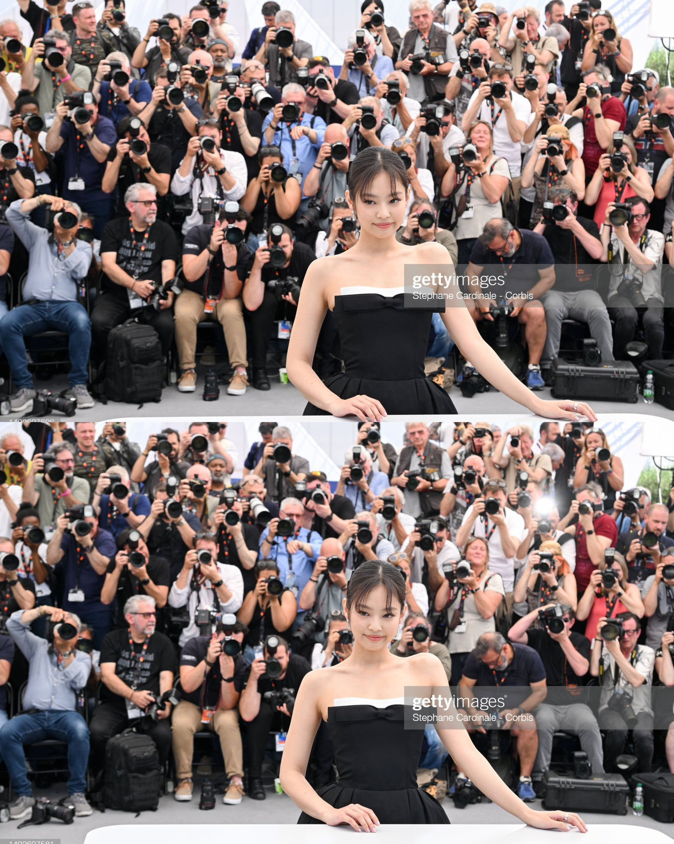 Góc hình chứng minh sức hút của Jennie khiến các nhiếp ảnh gia phía sau cũng không ngừng "nhấn nút" lưu lại bóng lưng của cô. Góc hình chứng minh sức hút của Jennie khiến các nhiếp ảnh gia phía sau cũng không ngừng "nhấn nút" lưu lại bóng lưng của cô.