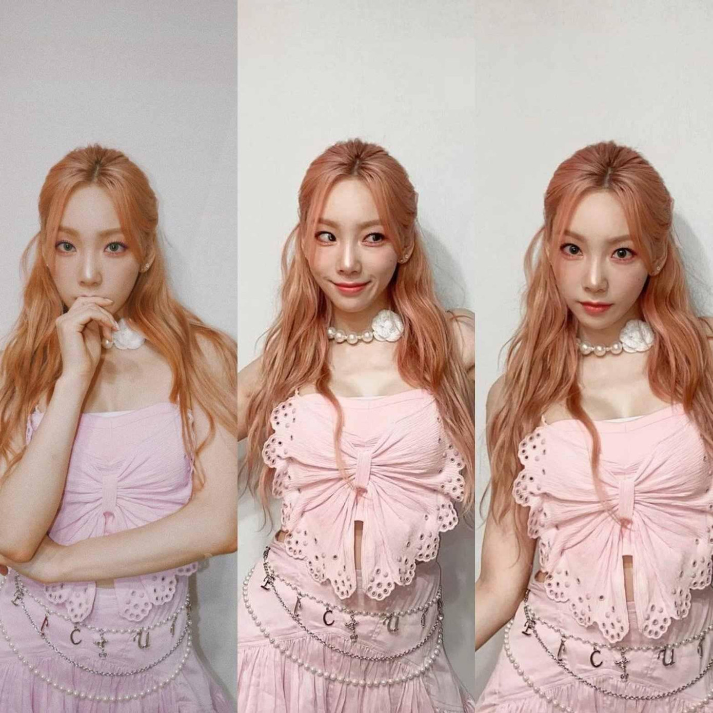 Taeyeon ngọt ngào, xinh như "tiên tử" trong outfit hồng. Taeyeon ngọt ngào, xinh như "tiên tử" trong outfit hồng.