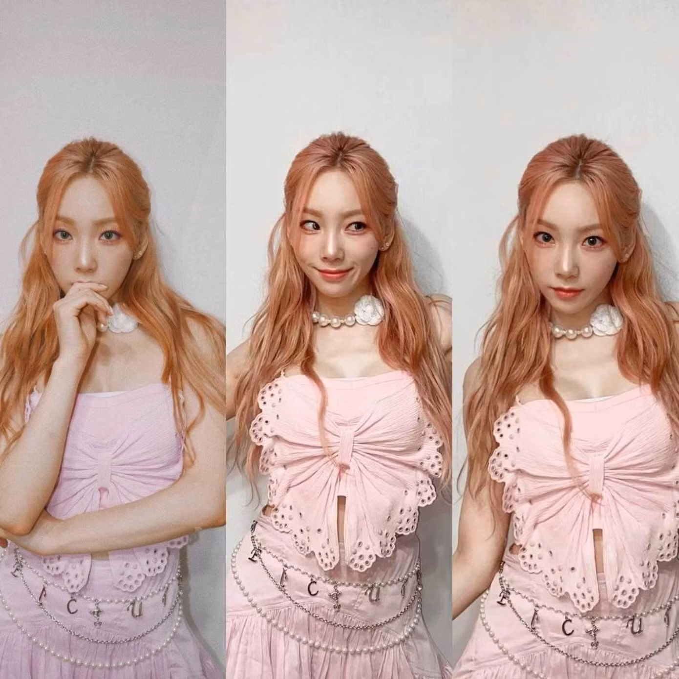 Taeyeon ngọt ngào, xinh như "tiên tử" trong outfit hồng.