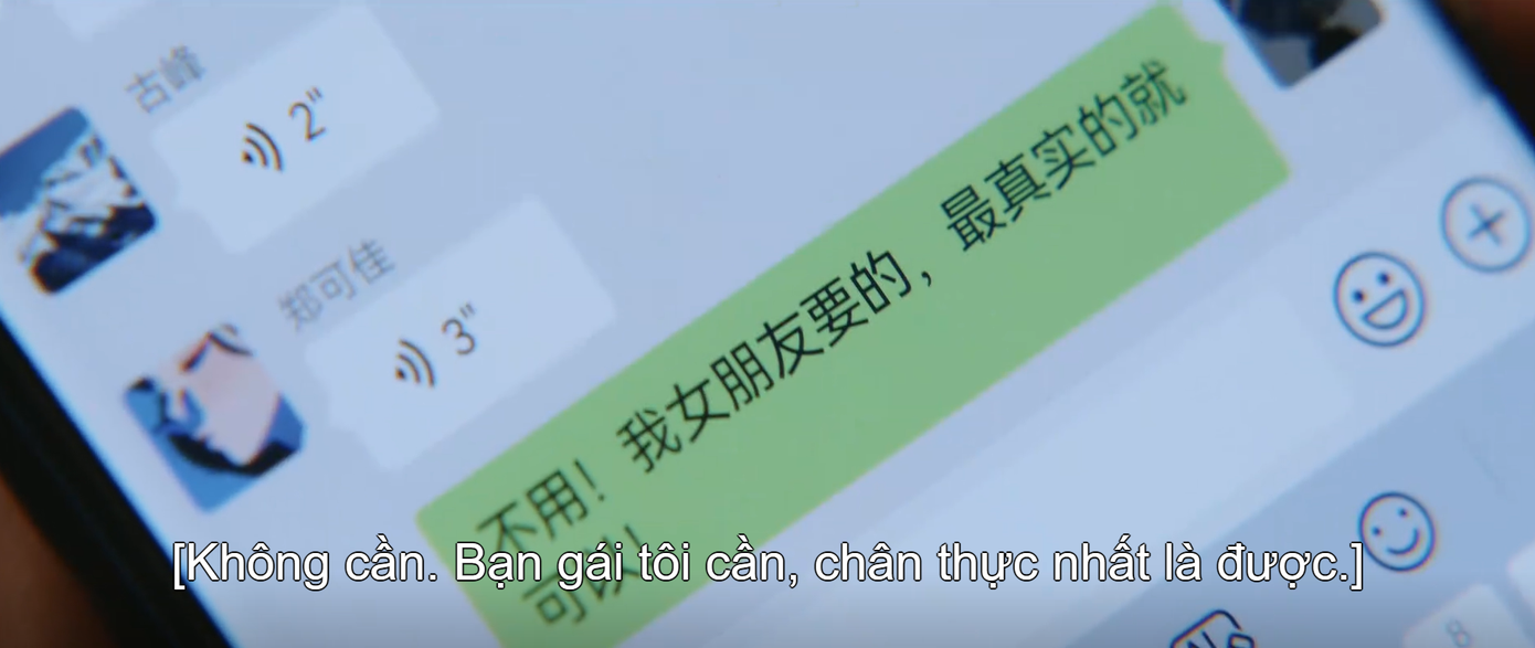 Tới đoạn này, khán giả có thể thấy rõ Tang Diên muốn "trao mình" cho A Giáng lắm rồi nhưng phải nhịn vì cô chưa chính thức mở lời. Tới đoạn này, khán giả có thể thấy rõ Tang Diên muốn "trao mình" cho A Giáng lắm rồi nhưng phải nhịn vì cô chưa chính thức mở lời.