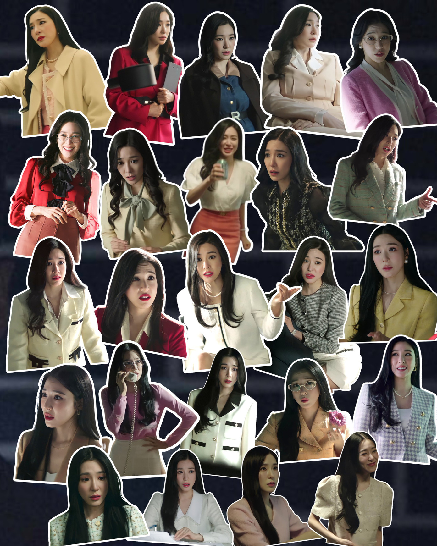 Outfit trong 16 tập phim của Reborn Rich khiến người xem đã mắt của Tiffany Young. - Ảnh: @TiffanyProjects