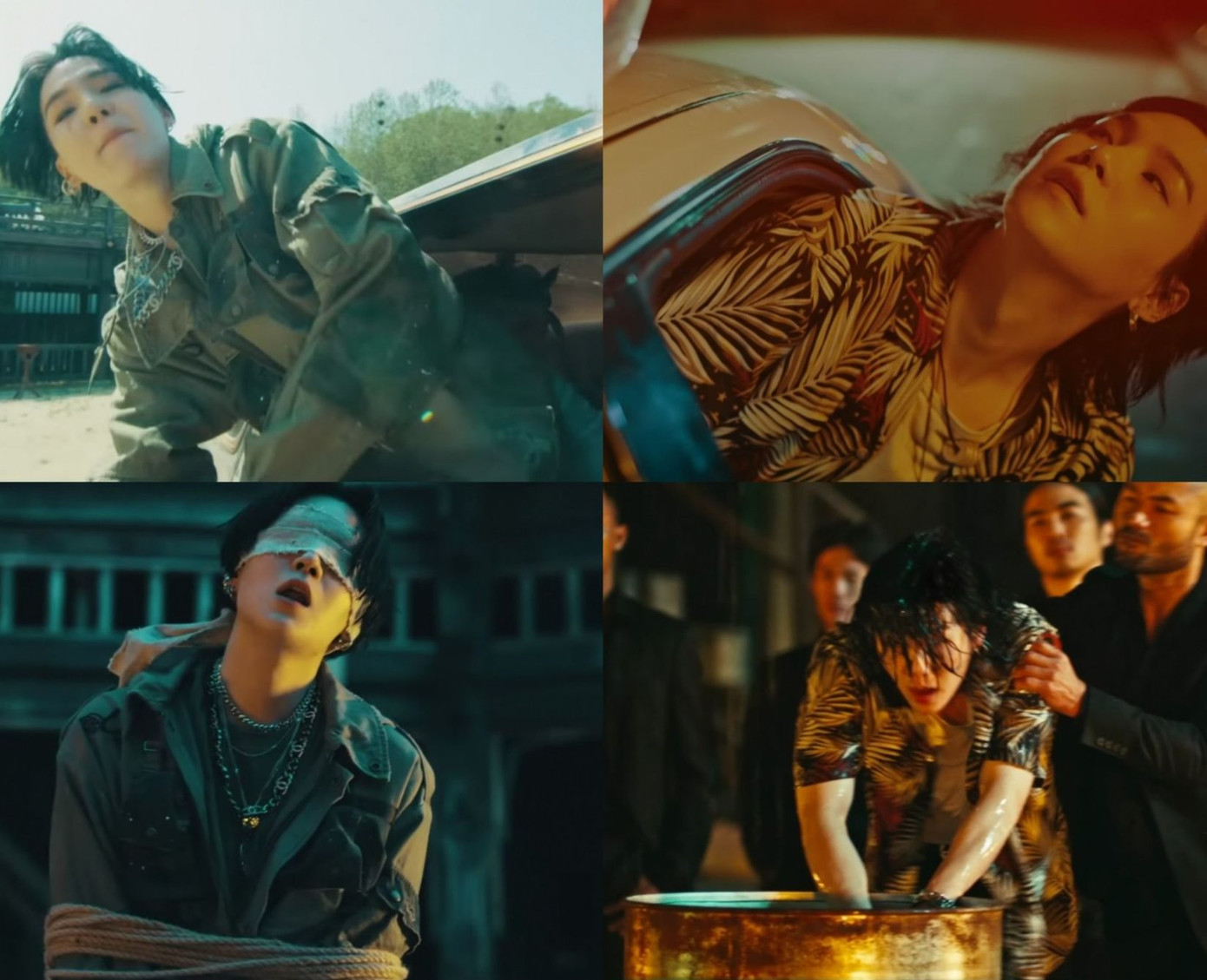 Tương tự MV Daechwita, SUGA đã thể hiện rõ sự đối đầu gay gắt giữa chính mình với bản ngã đối lập của Agust D. Tương tự MV Daechwita, SUGA đã thể hiện rõ sự đối đầu gay gắt giữa chính mình với bản ngã đối lập của Agust D.