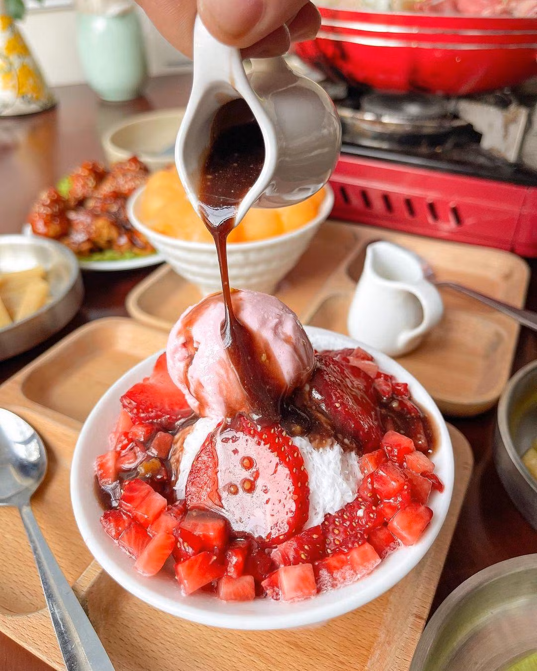 Bingsu vừa mát lạnh vừa là có thể "sống ảo".