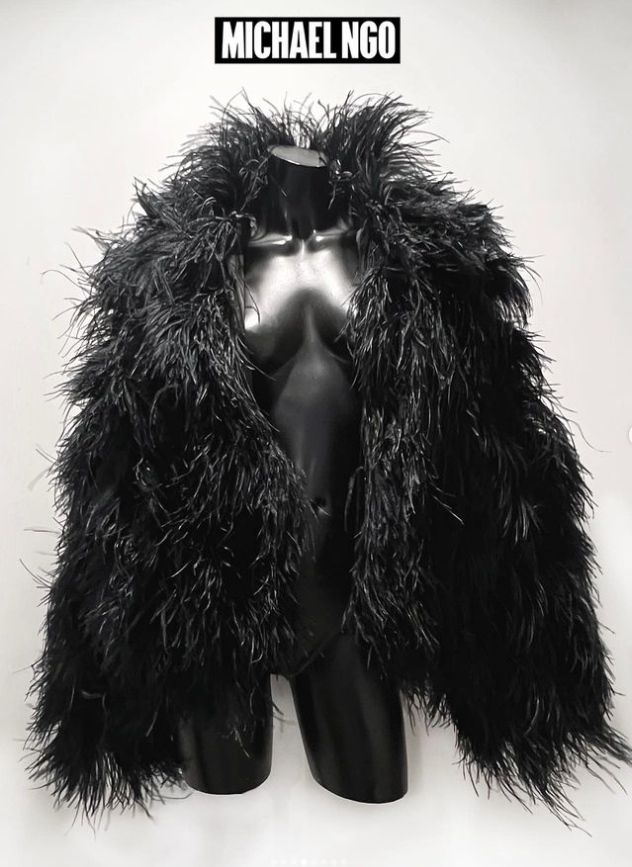 Cận cảnh chiếc áo khoác được Michael Ngô đăng tải.