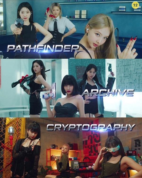 Tạo hình "cực chiến" của TWICE trong trailer đầu tiên. Tạo hình "cực chiến" của TWICE trong trailer đầu tiên.