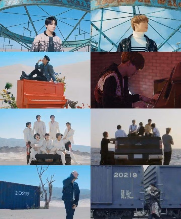 BTS tái hiện những MV cũ trong Yet To Come. - Ảnh: @yoongist__sg9