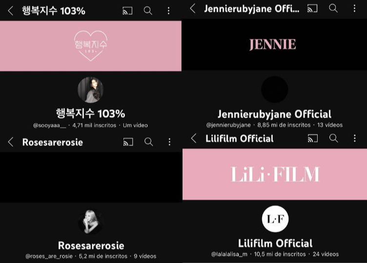 Vậy là cả bốn thành viên của BLACKPINK đều có kênh YouTube cá nhân. Vậy là cả bốn thành viên của BLACKPINK đều có kênh YouTube cá nhân.