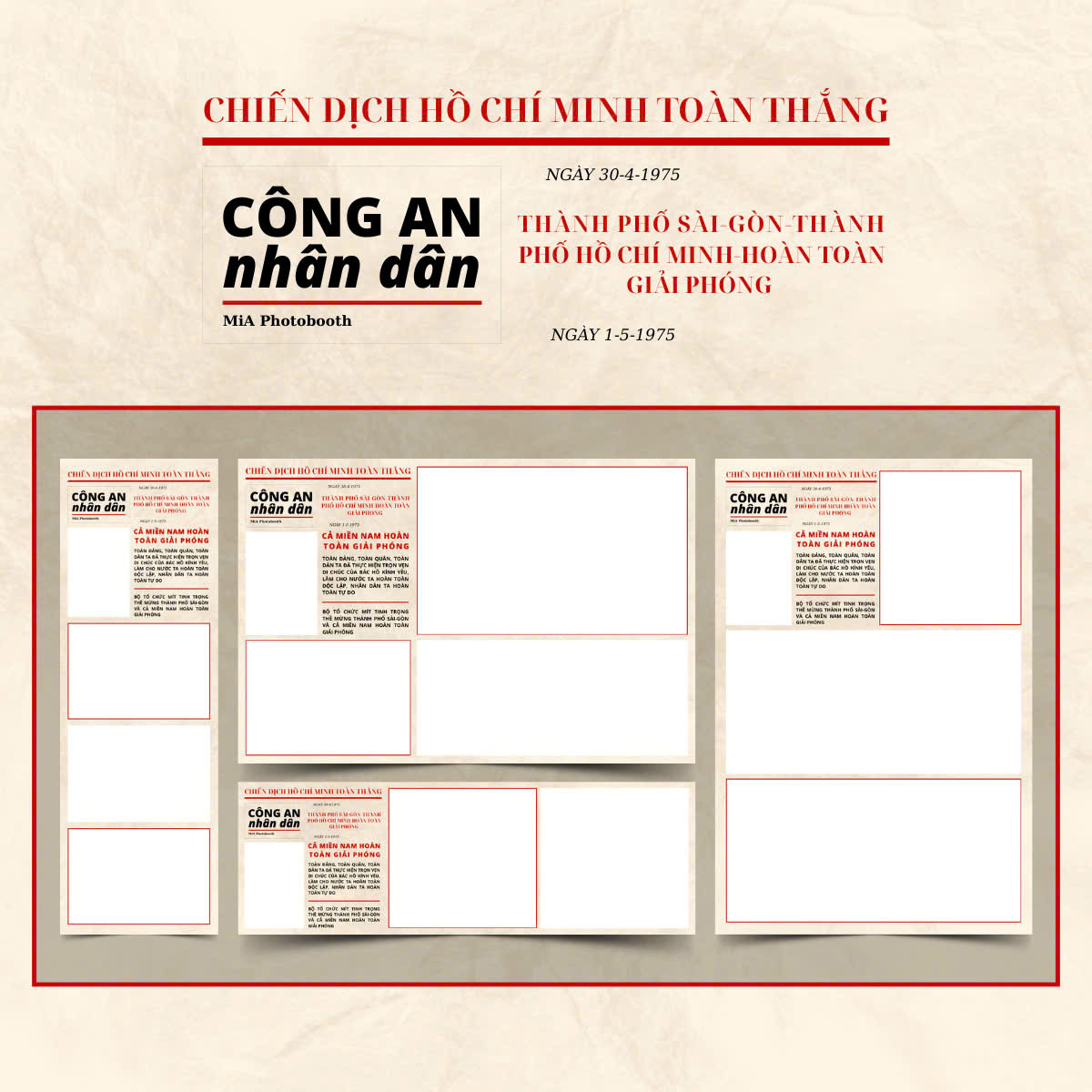 Với đa dạng kích cỡ, mỗi khung ảnh là một tác phẩm sẵn sàng “hạ gục” hội mê "sống ảo". (Ảnh: Razzle Daz, Phototime, Mia Photobooth, Kasier Photobooth)