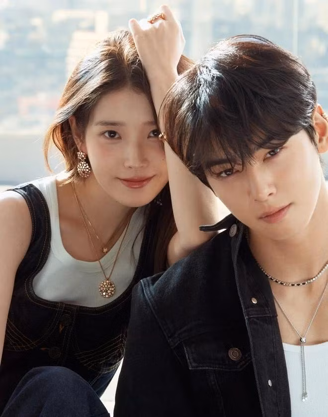 IU và Cha Eun Woo từng hợp tác trong dự án quảng cáo cho Chaumet.