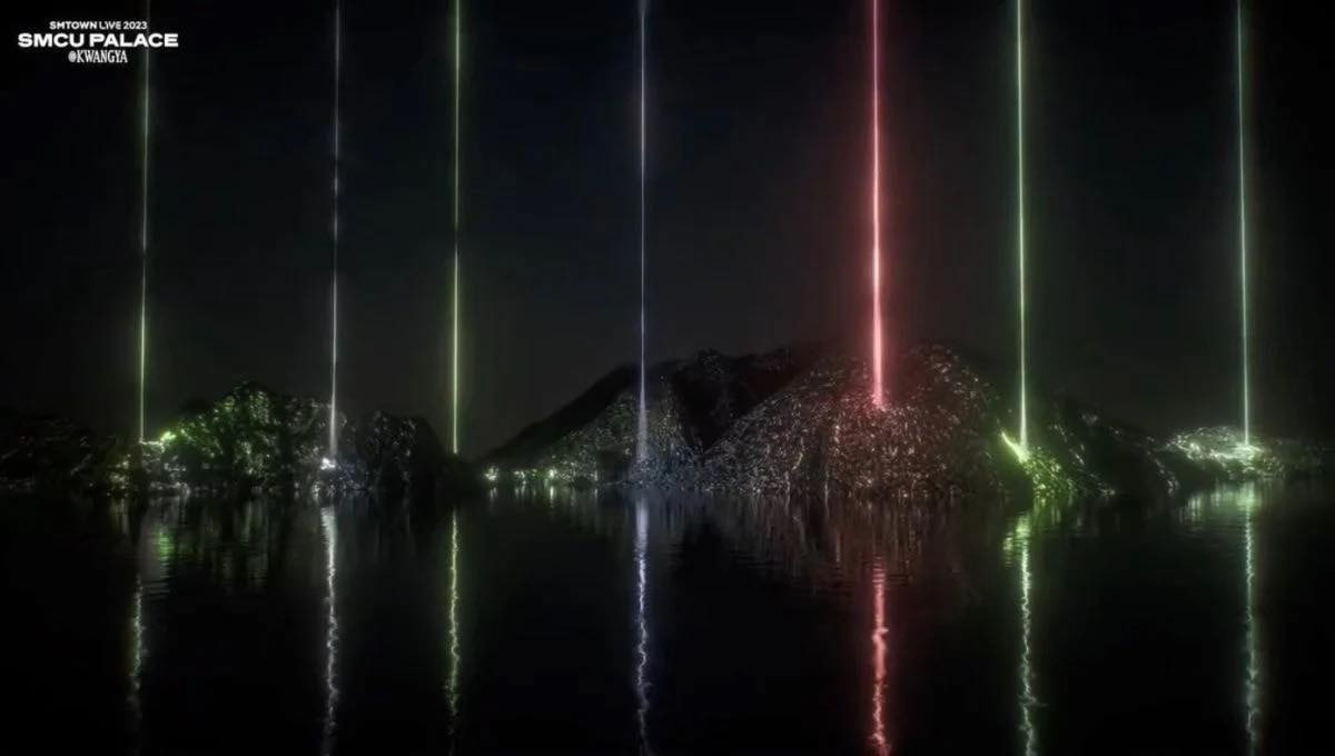 7 tia laser xuất hiện trong video teaser của dự án SuperM.