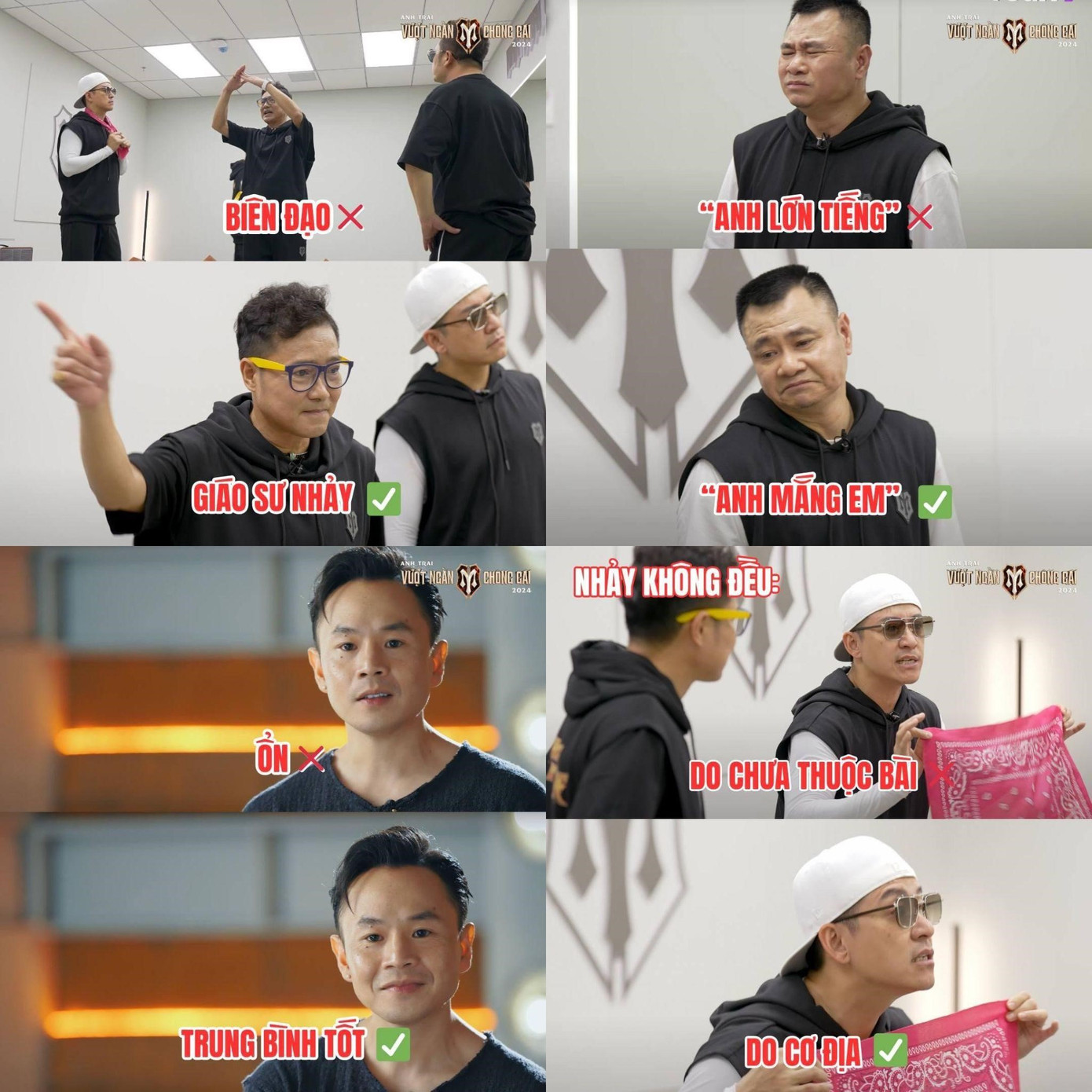 Không riêng Tự Long, các "anh tài" khác của Anh Trai Vượt Ngàn Chông Gai cũng có những khoảnh khắc lưu vào sổ meme của khán giả. - Ảnh: Anh Trai Vượt Ngàn Chông Gai Không riêng Tự Long, các "anh tài" khác của Anh Trai Vượt Ngàn Chông Gai cũng có những khoảnh khắc lưu vào sổ meme của khán giả. - Ảnh: Anh Trai Vượt Ngàn Chông Gai