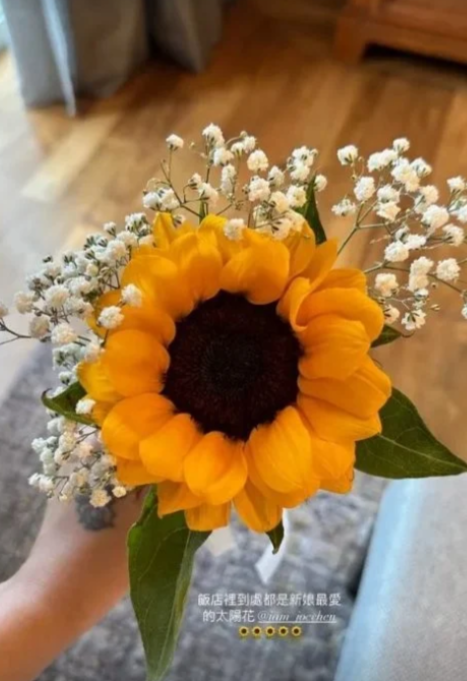 Hướng dương bao phủ không gian hôn lễ của Trần Kiều Ân và Alan. Set quà được khách mời tiết lộ cho thấy độ chịu chi của cô dâu, chú rể. Hướng dương bao phủ không gian hôn lễ của Trần Kiều Ân và Alan. Set quà được khách mời tiết lộ cho thấy độ chịu chi của cô dâu, chú rể.