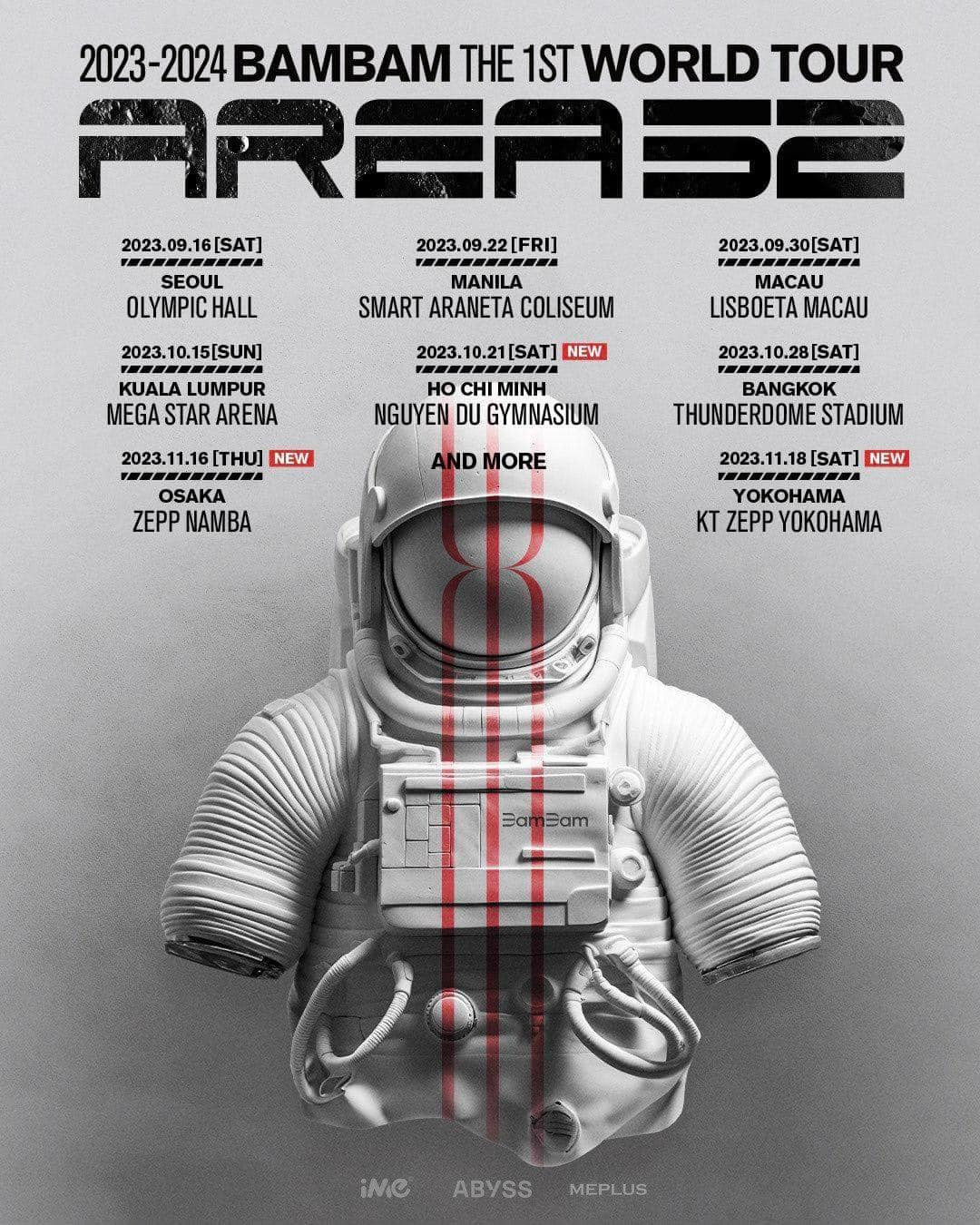 Chuyến lưu diễn "Arean 52" của BamBam được khởi động tại Seoul (Hàn Quốc) vào 16/9. Chuyến lưu diễn "Arean 52" của BamBam được khởi động tại Seoul (Hàn Quốc) vào 16/9.