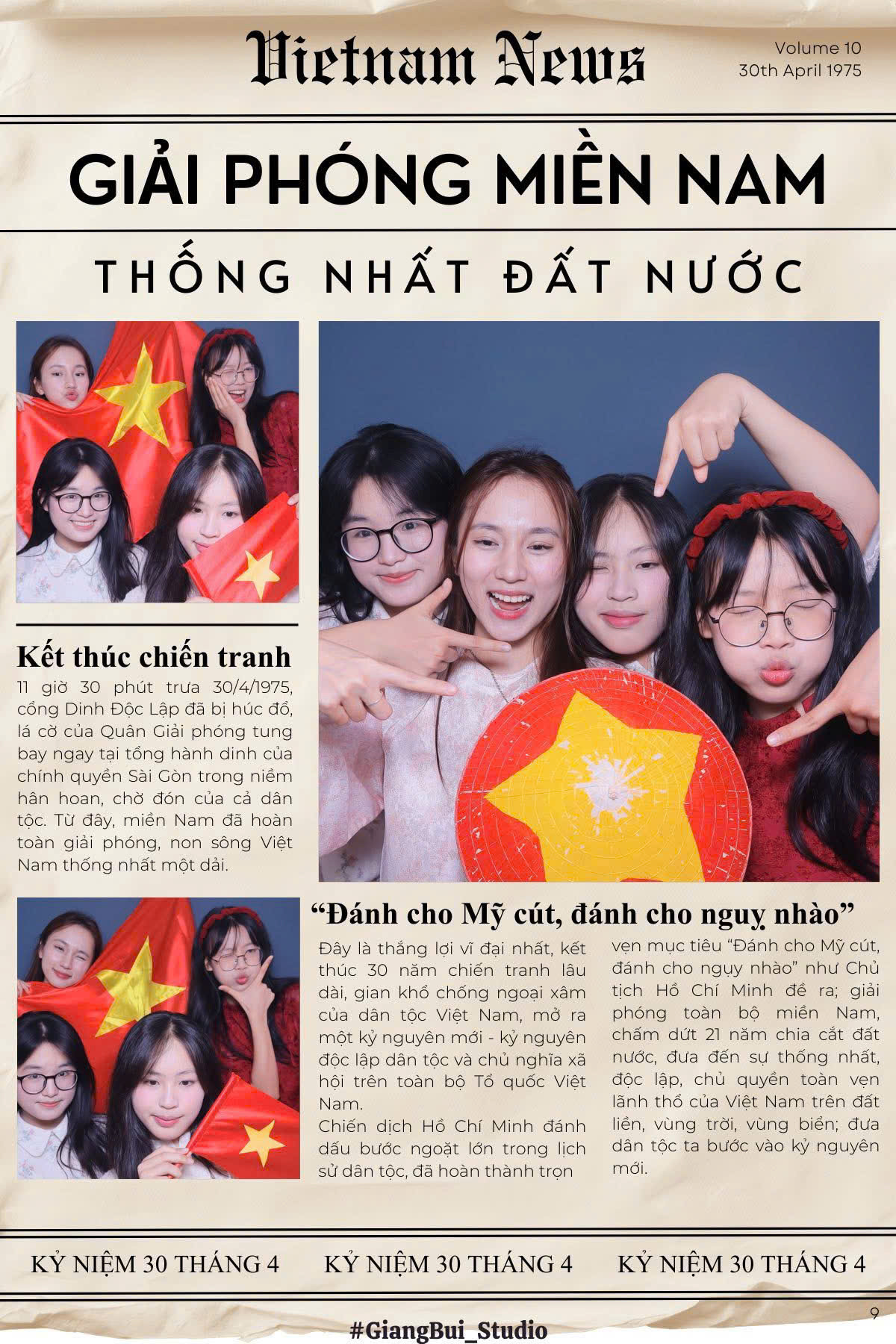 Mỗi bức hình không chỉ đẹp mà còn đong đầy ý nghĩa dịp Đại lễ 30/4. (Ảnh: Meliphoto, SnapLab, GiangBui Studio, Linh Linh Photobooth)