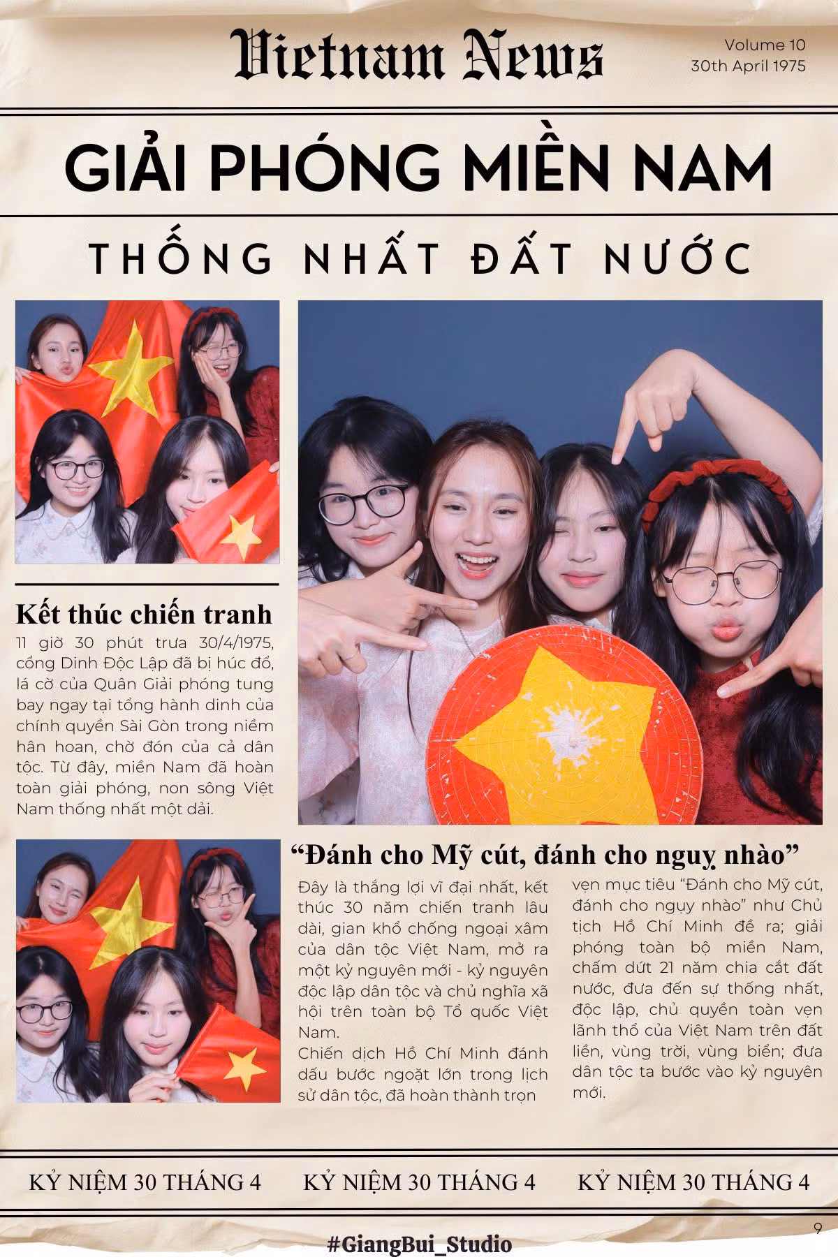 Mỗi bức hình không chỉ đẹp mà còn đong đầy ý nghĩa dịp Đại lễ 30/4. (Ảnh: Meliphoto, SnapLab, GiangBui Studio, Linh Linh Photobooth)