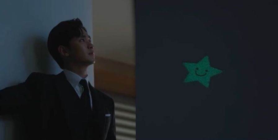 Hyun Woo cũng bất ngờ khi Hae In vẫn luôn nhớ về em bé. Tắt đèn đi nhìn ngôi sao nhỏ duy nhất còn lại trên trần nhà, anh cũng lặng thinh buồn bã.