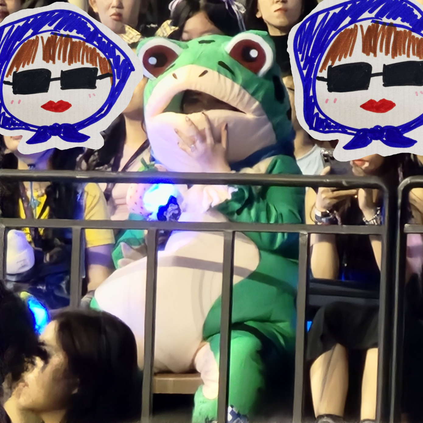 Outfit đi gặp thần tượng cũng phải độc lạ để dễ gây chú ý của ELF. - Ảnh: Twitter @iamblur86 Outfit đi gặp thần tượng cũng phải độc lạ để dễ gây chú ý của ELF. - Ảnh: Twitter @iamblur86