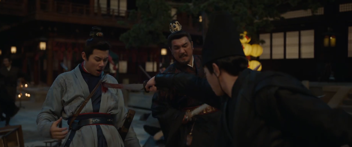 Ánh mắt lo lắng và cái nhướn người về phía trước của Tàng Hải lúc thấy Chi Hành bị tên bắn xuyên tâm mạch khi bảo vệ hầu gia là một bằng chứng khác xác minh cho suy luận trên. A Hải với Trang nhị là lợi dụng nhưng cũng có chân tình. Ánh mắt lo lắng và cái nhướn người về phía trước của Tàng Hải lúc thấy Chi Hành bị tên bắn xuyên tâm mạch khi bảo vệ hầu gia là một bằng chứng khác xác minh cho suy luận trên. A Hải với Trang nhị là lợi dụng nhưng cũng có chân tình.