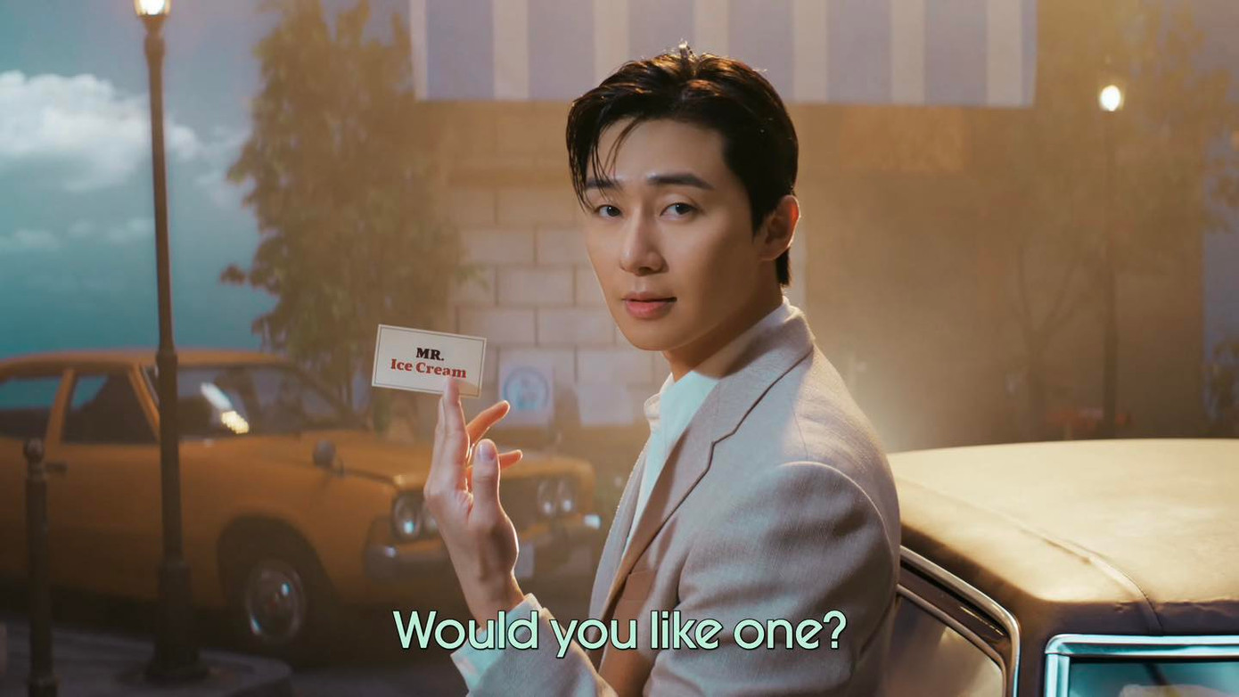 Park Seo Joon bảnh trai, lộ diện trong những khung hình ở gần cuối MV.