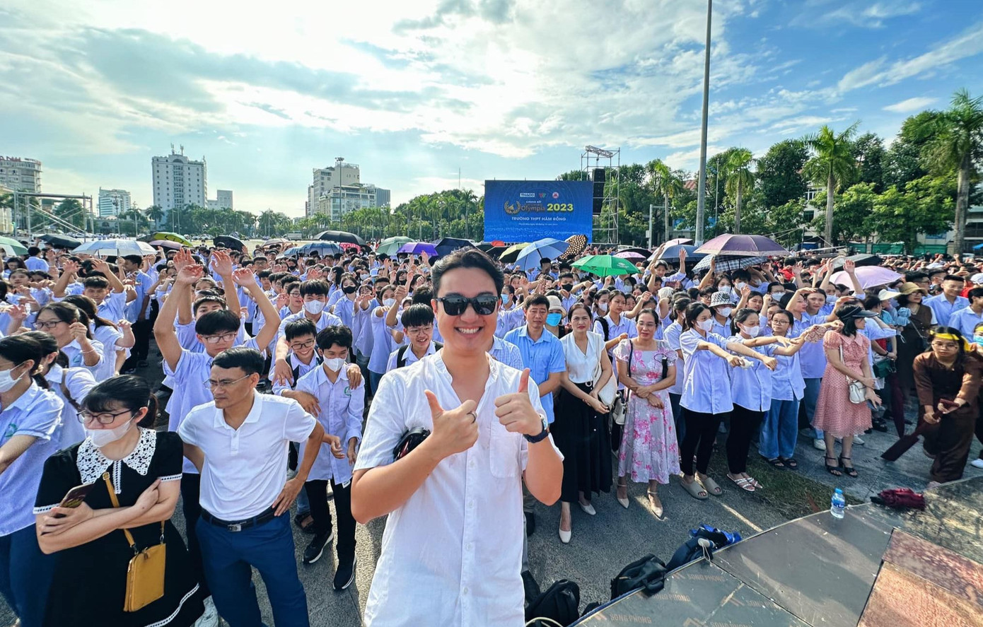 Quảng trường Lam Sơn (Thanh Hóa) là điểm cầu cổ vũ cho Lê Xuân Mạnh.