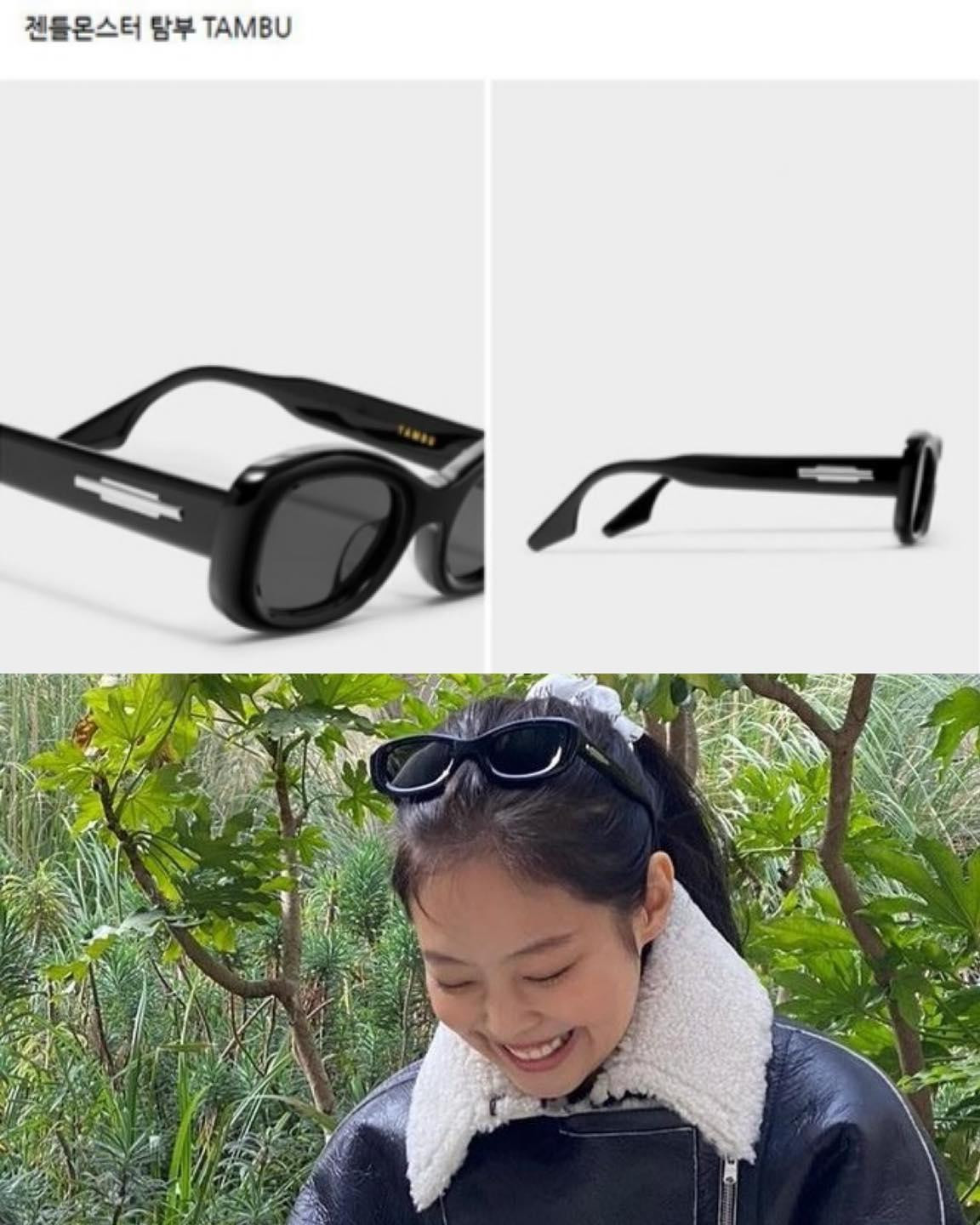 Người ngồi ghế phụ cạnh ghế lái được cho là Jennie vì góc mặt lẫn cặp kính Gentle Monster quen thuộc.