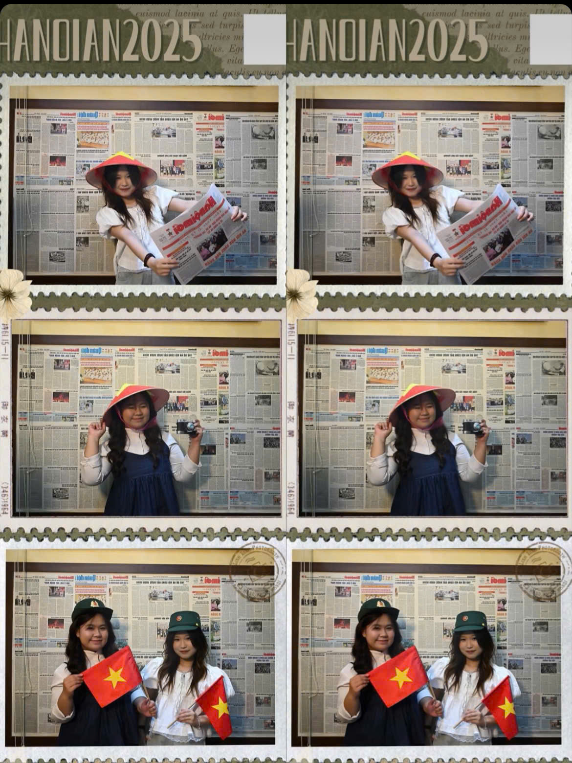 Cả Gen Z lẫn các gia đình đều mê mẩn photobooth với khung ảnh tạo riêng cho thời gian đặc biệt. (Ảnh: Linh linh Photobooth, UninLab)