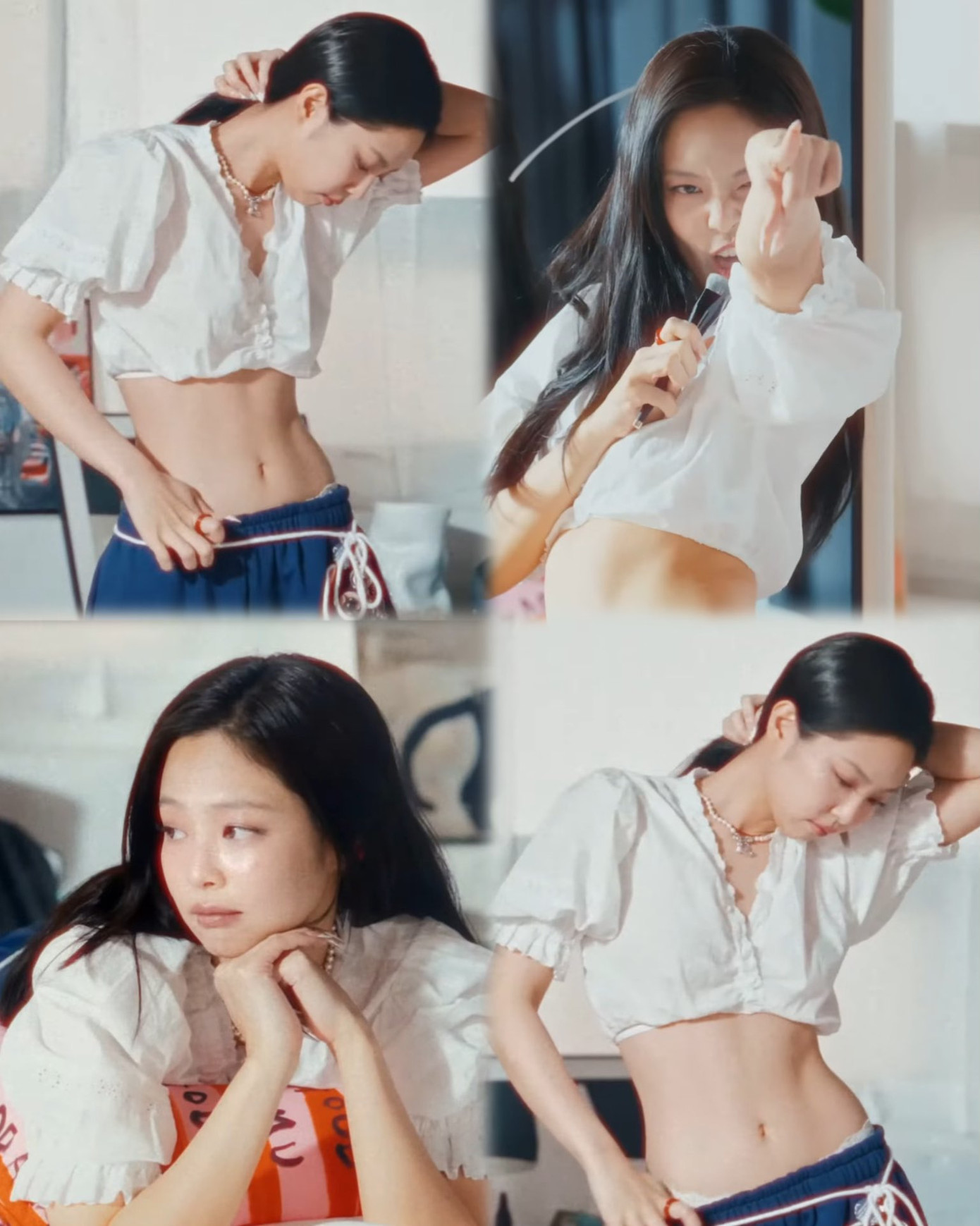 Những khung hình đầu tiên trong MV của Jennie làm fan mê không dứt khi khoe trọn vòng eo con kiến, cũng như vóc dáng "10 điểm". Những khung hình đầu tiên trong MV của Jennie làm fan mê không dứt khi khoe trọn vòng eo con kiến, cũng như vóc dáng "10 điểm".