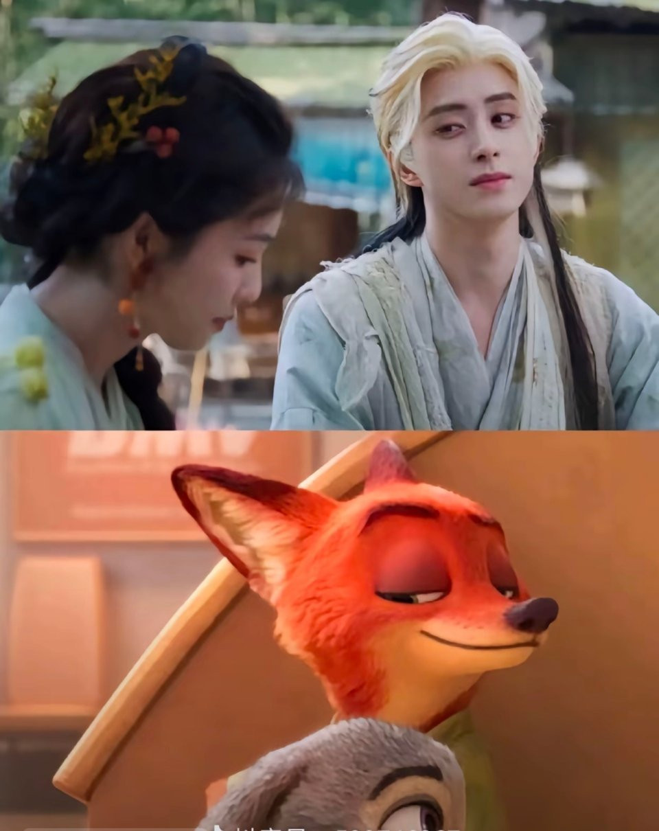 Biểu cảm "si mê, thấu tỏ lòng nàng" của "hồ ly A Thất" (bản nhập mộng) của điện chủ Phạn Việt gợi nhớ chú cáo Nick (Zootopia). Biểu cảm "si mê, thấu tỏ lòng nàng" của "hồ ly A Thất" (bản nhập mộng) của điện chủ Phạn Việt gợi nhớ chú cáo Nick (Zootopia).