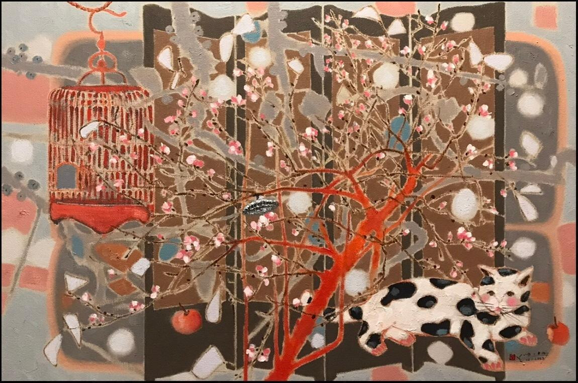 ...và Thanh âm mùa xuân No 2 của họa sĩ Khổng Đỗ Duy. ...và Thanh âm mùa xuân No 2 của họa sĩ Khổng Đỗ Duy.