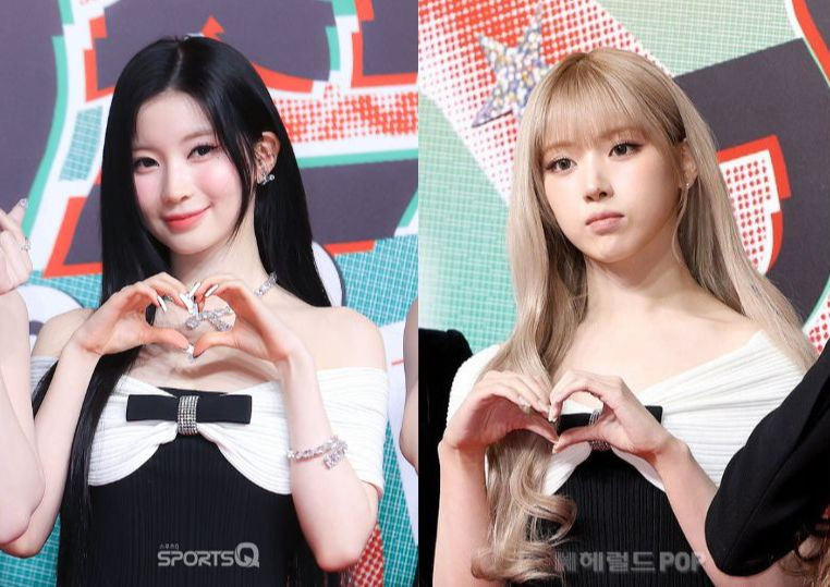 Asa (BABYMONSTER) và Jiwoo (NMIXX) "đụng hàng" trên thảm đỏ khi cùng diện mẫu váy của Shushu/Tong. Asa (bên trái) mặc trễ vai như nguyên mẫu, trong khi Jiwoo (bên phải) kéo cánh nơ lên vai. Asa (BABYMONSTER) và Jiwoo (NMIXX) "đụng hàng" trên thảm đỏ khi cùng diện mẫu váy của Shushu/Tong. Asa (bên trái) mặc trễ vai như nguyên mẫu, trong khi Jiwoo (bên phải) kéo cánh nơ lên vai.