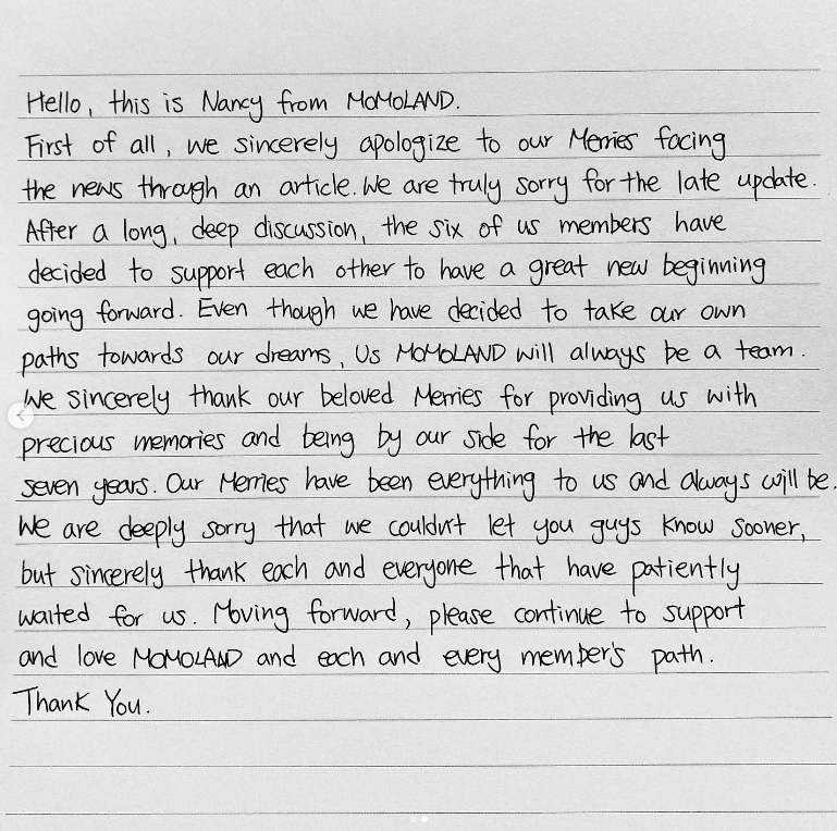 Thư tay của Nancy.